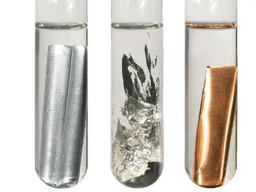 De 3 bestanddele i RHEINZINK - finzink, titanium og kobber 