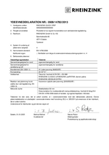 YDEEVNEDEKLARATION NR.: 0909/14782/2013 - QUICK STEP