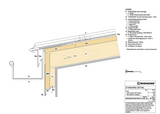 Eave, box gutter with fascia, structured underlay