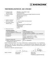 Ydeevnedeklaration coils og plader RHEINZINK-PRISMO Brushed White +